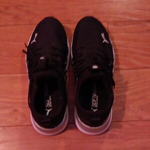 Puma Black and White Athletic Shoes